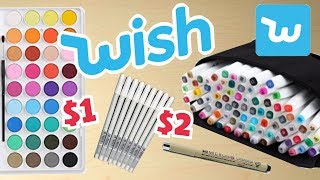 CHEAP vs EXPENSIVE ART SUPPLIES || Wish Haul!