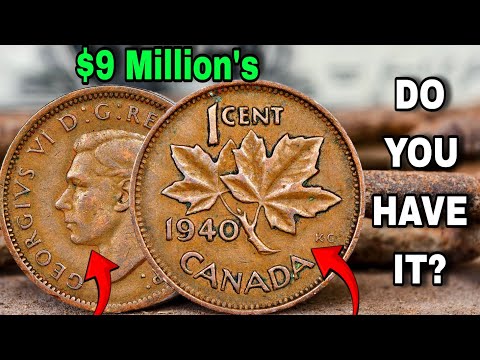 Top 5 Most Valuable old Canada 1 Cent Coins Worth Millions Rare Canadian Cents You Should Look For!