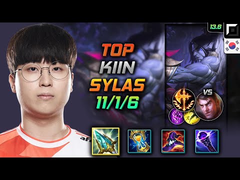 Kiin Top Sylas Build Rod of Ages Conqueror - Sylas Top vs Jayce - LOL KR 13.6