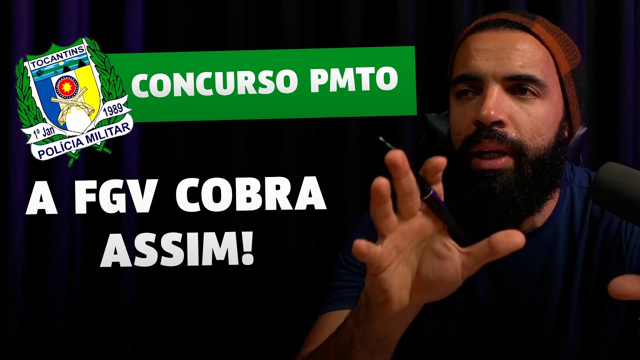 Concurso PMTO 2024: Conheça a Banca FGV e Saiba Como Ela Cobra! Dicas de Estudos!