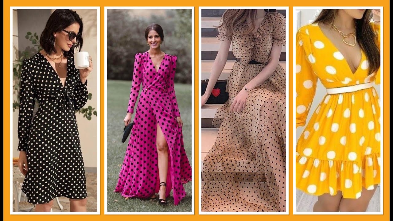 Hermosos Vestidos con Lunares 👗🔴⚫️🟡