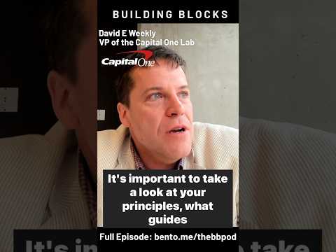 How does David Weekly, Head of the Capital One Lab, decide what ...