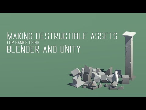 Making destructible video game assets | Blender and Unity tutorial