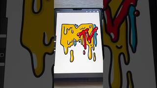 Download lagu Drawing the #MTV logo drippy! #drippy #logos #logodesign #procreate #drawing #shorts mp3