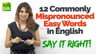 Easy English Words that are always Mispronounced  |  Learn English Pronunciation with Niharika