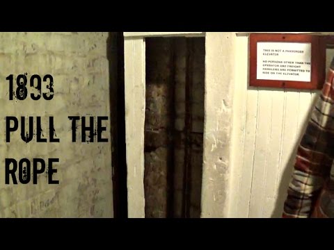 Amazing 1893 Marshall Brothers Pull the Rope Elevator - Pittsburgh, PA
