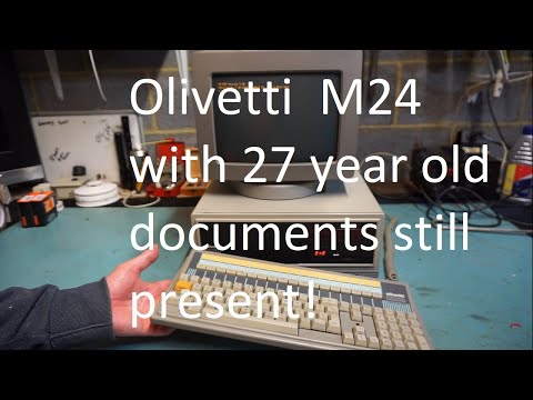 Olivetti M24 with 27 year old documents still present