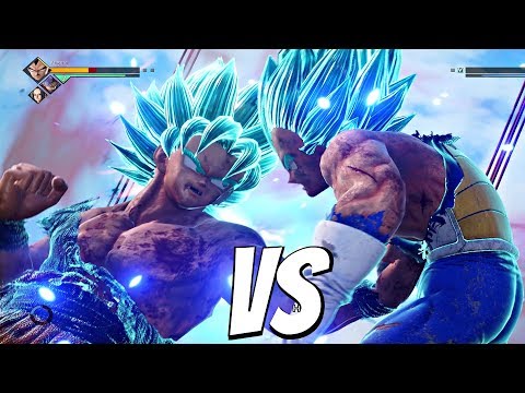 Goku SSB Kaioken vs Vegeta SSB 1vs1 Gameplay (PS4 Pro) JUMP FORCE