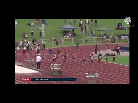 Aidan Bester Athletics U15 Boys 100 M South African Champion 2020🇿🇦