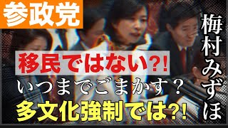 【参政党】梅村みずほ　多文化を強制する政府　移民ではない？