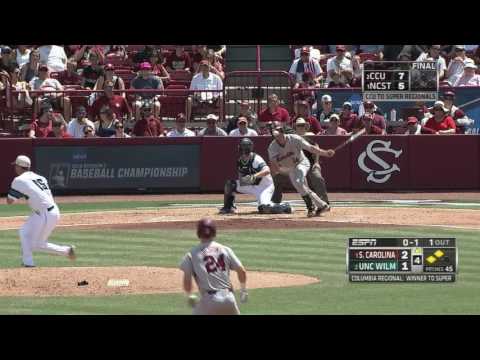 Gamecocks Score 5 Runs in 4th vs. UNCW — 6/7/16