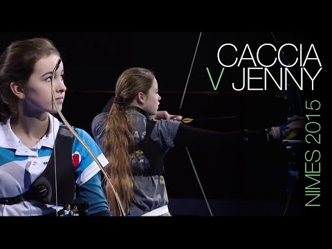 Caccia v Jenny – recurve U15 women’s bronze medal match | Nîmes 2015