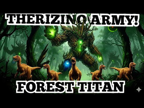 Therizinosaurus VS The Forest Titan in Ark survival evolved