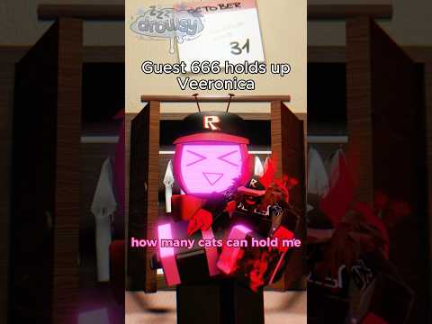 Guest 666 holds up Veeronica #forsaken #roblox #robloxshorts