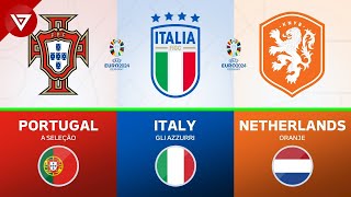All 24 Teams Nicknames in UEFA Euro 2024 ft. Portugal, Italy, Netherlands