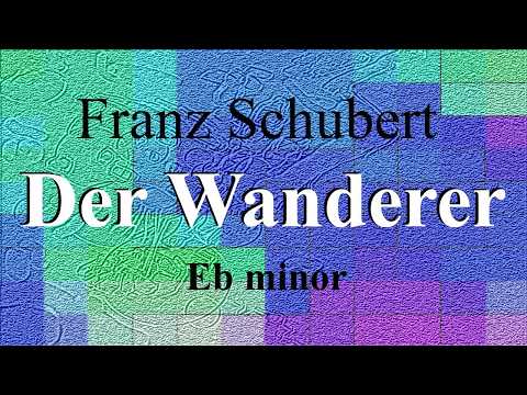 Der Wanderer - Franz Schubert - accompaniment in Eb minor