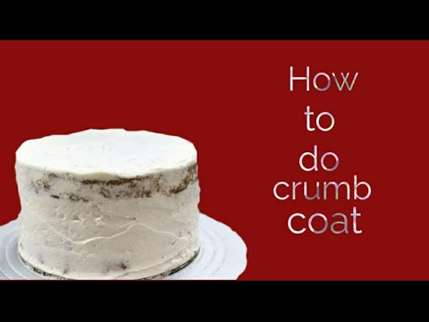How to do crumb coat and icing 😊😋