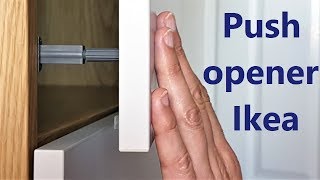 Push open door Ikea - installation
