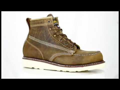 Men's Carolina 6" Wedge Sole Work Boots (U.S.A. Built) CA7011