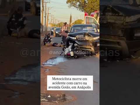 Motociclista morre após acidente com carro na Avenida Goiás, em Anápolis