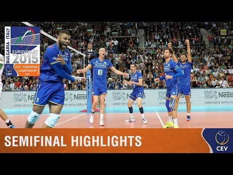 2015 Men's EuroVolley - Highlights Semi-final France vs Bulgaria