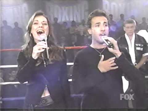 Howie Dorough (& Pollyanna) - National Anthem - 2002 - Celebrity Boxing