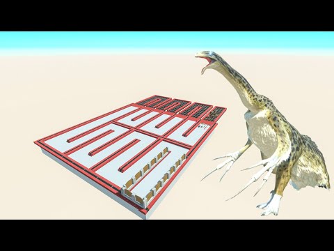 All Unit Escape From Therizinosaurus - Last Survivor - Animal Revolt Battle Simulator