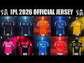 IPL 2026 All Teams Official Jesey MI CSK KKR SRH DC RR RCB PBKS LSG GT IPL 2026 Jersey