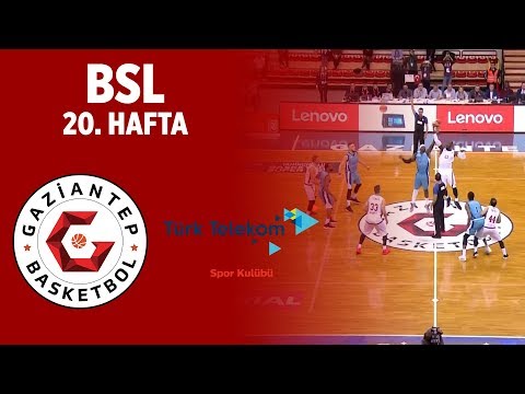 BSL 20. Hafta Özet | Gaziantep Basketbol 85-79 Türk Telekom