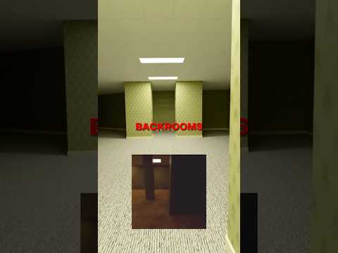 ⚠️😰How To NO CLIP Into The BACKROOMS - Found Footage😰⚠️ #backrooms #creepypasta #shorts