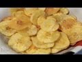 How to Make Plantain Chips (yellow banana chips ...