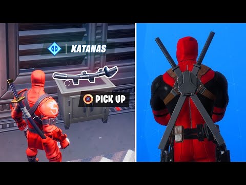 How to Get Deadpool Katanas Backbling - Find Deadpool's Katanas : Week 4 Challenges Fortnite