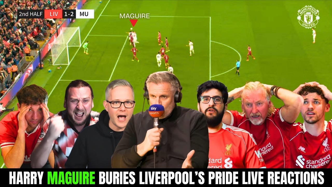 ALL REACTIONS TO HARRY MAGUIRE'S WINNING GOAL AGAINST LIVERPOOL | Premier League