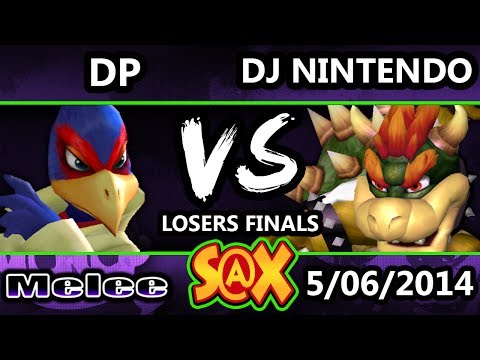 S@X Weekly - DP (Falco) Vs. CTRL | DJ Nintendo (Bowser, Fox) SSBM Losers Finals - Melee
