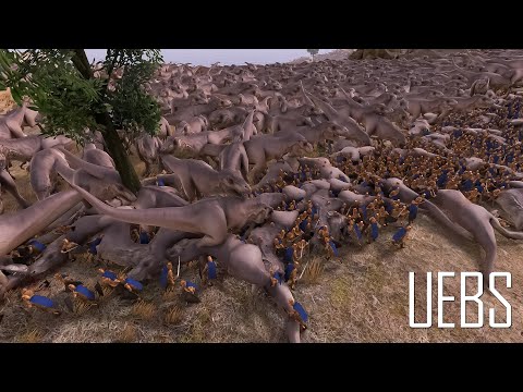 25.000 T-Rexs vs 30.000 Golden Knights- Ultimate Epic Battle Simulator 2- UEBS 2