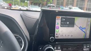 Toyota tips and tricks: Apple CarPlay shows turn by turn directions with Apple Maps