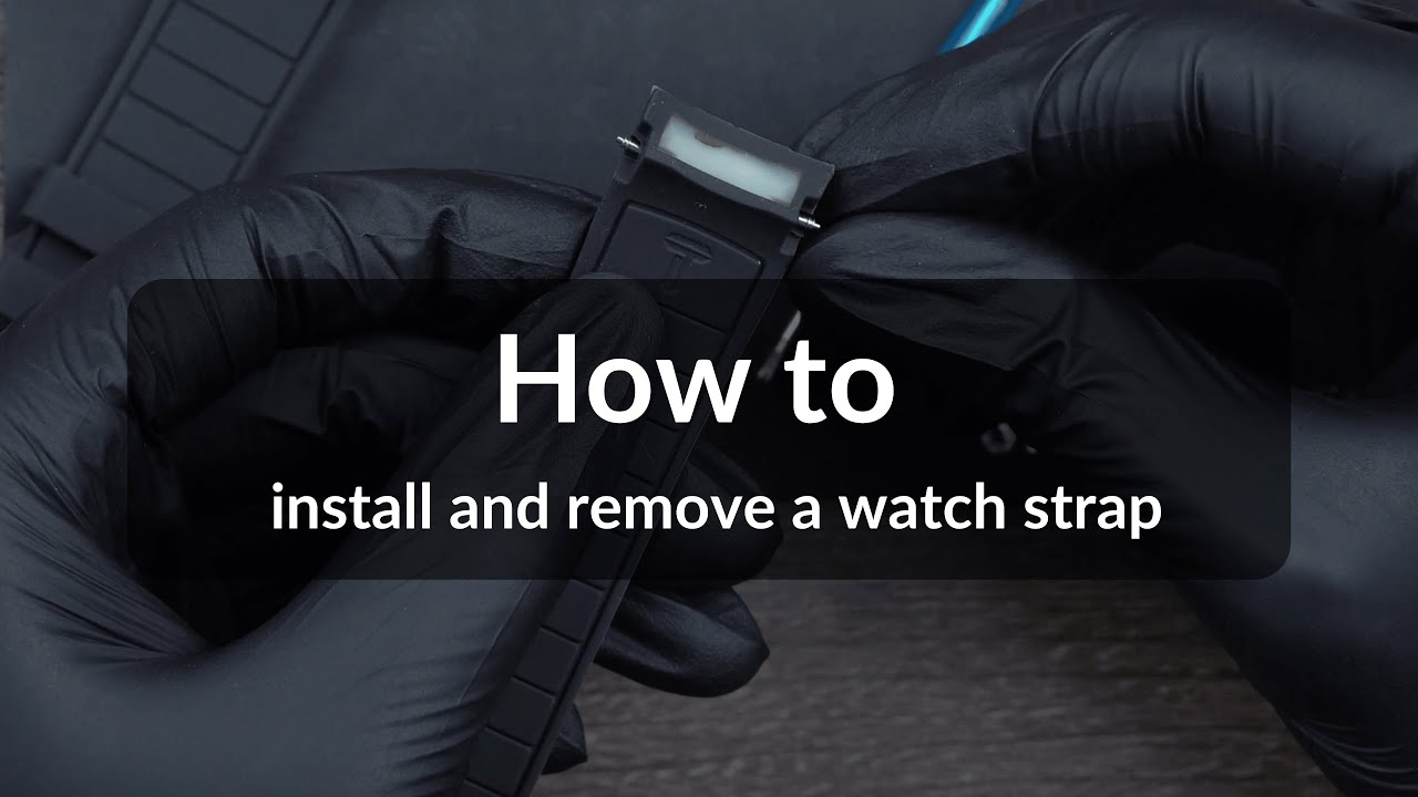 No.9 - How to install and remove a watch strap in 30 seconds - Rubber Strap Tutorial from SM DIY