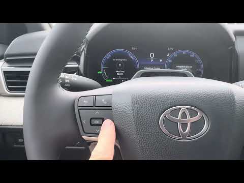 Parking assist settings in a new Toyota. PKSB