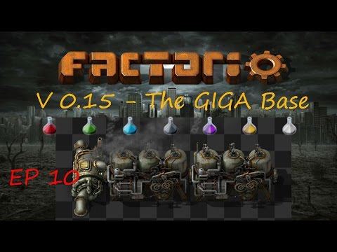 Production Science Part 1 -  GigaBase S01E010 - Factorio 0.15