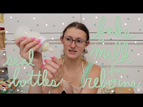 How to Make FAKE MILK for Reborn Babies & How to Seal Bottles | Kelli Maple