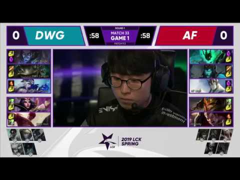 DWG vs AFS Damwong Gaming vs Afreeca Freecs| W4 D2 | Game 1 Highlights | LCK Spring Split 2019