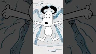 Making a Snow Angel with Snoopy & Lucy | Snoopy | Happy Holiday #shorts