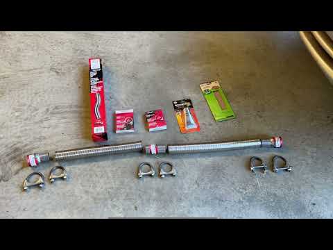 Before and After - DIY Flex exhaust repair kit