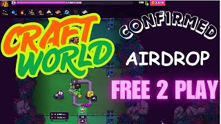 Craft World Play to Airdrop | Free Play to Earn Confirm Airdrop | 4Weeks AngryDynomites Game Airdrop