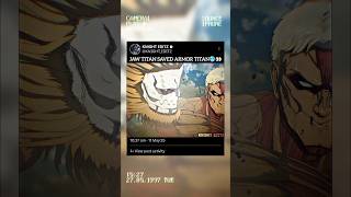 Download lagu Jaw Titan Saves Armored Titan 🔥 | AOT Final Season Ep 12 | Anime Shorts mp3