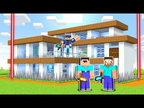 НУБ И ПРО ПРОТИВ ЗАЩИЩЕННЫЙ ДОМ МИЛЛИОНЕРА В МАЙНКРАФТ ! НУБИК И ПРО ТРОЛЛИНГ ЛОВУШКА MINECRAFT