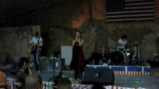 Flyleaf - Cassie Acoustic - The Clamshell, Bagram, Afghanistan, 6 July 2009