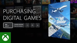 Xbox urchasing digital games on Xbox Series S anuncio