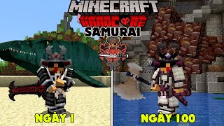 RAKYVN LÀM SAMURAI SINH TỒN 100 NGÀY TRONG MINECRAFT SIÊU KHÓ !