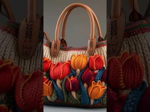 10 amazing and cool crochet 🧶 handbags 🤩😍😍 #calmdown #music